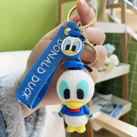 key chains 5cm pvc doll about bag kawaii disney pendant pooh bear mickey mouse soft glue gifts for girls friends childrens