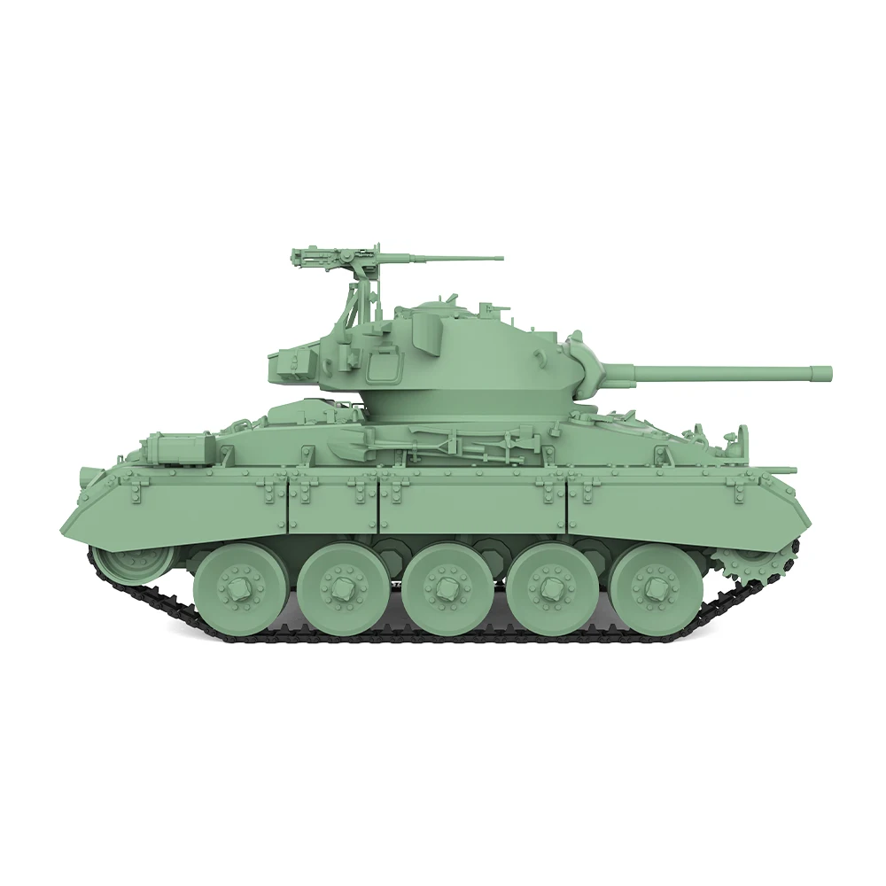 SSMODEL 512 V1.9 1/87 HO Масштаб Железнодорожная военная модель Комплект США M24 Chaffee Light Tank