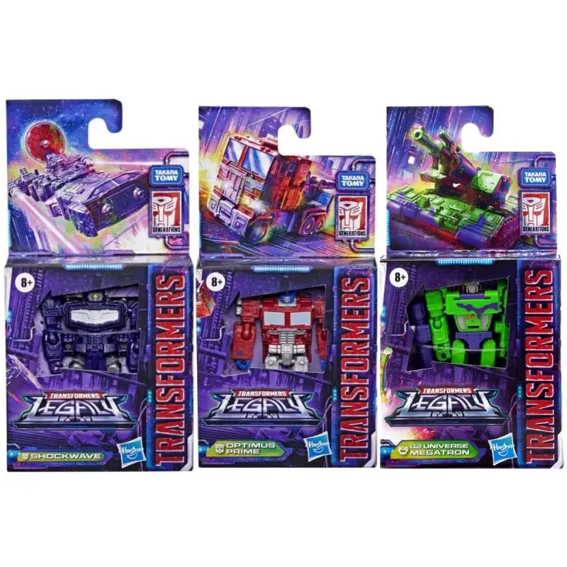 Фото Трансформеры Toys Generations Legacy Core Class Shockwave Optimus Prime G2 Megatron 3,5-дюймовая фигурка, игрушка в подарок №1