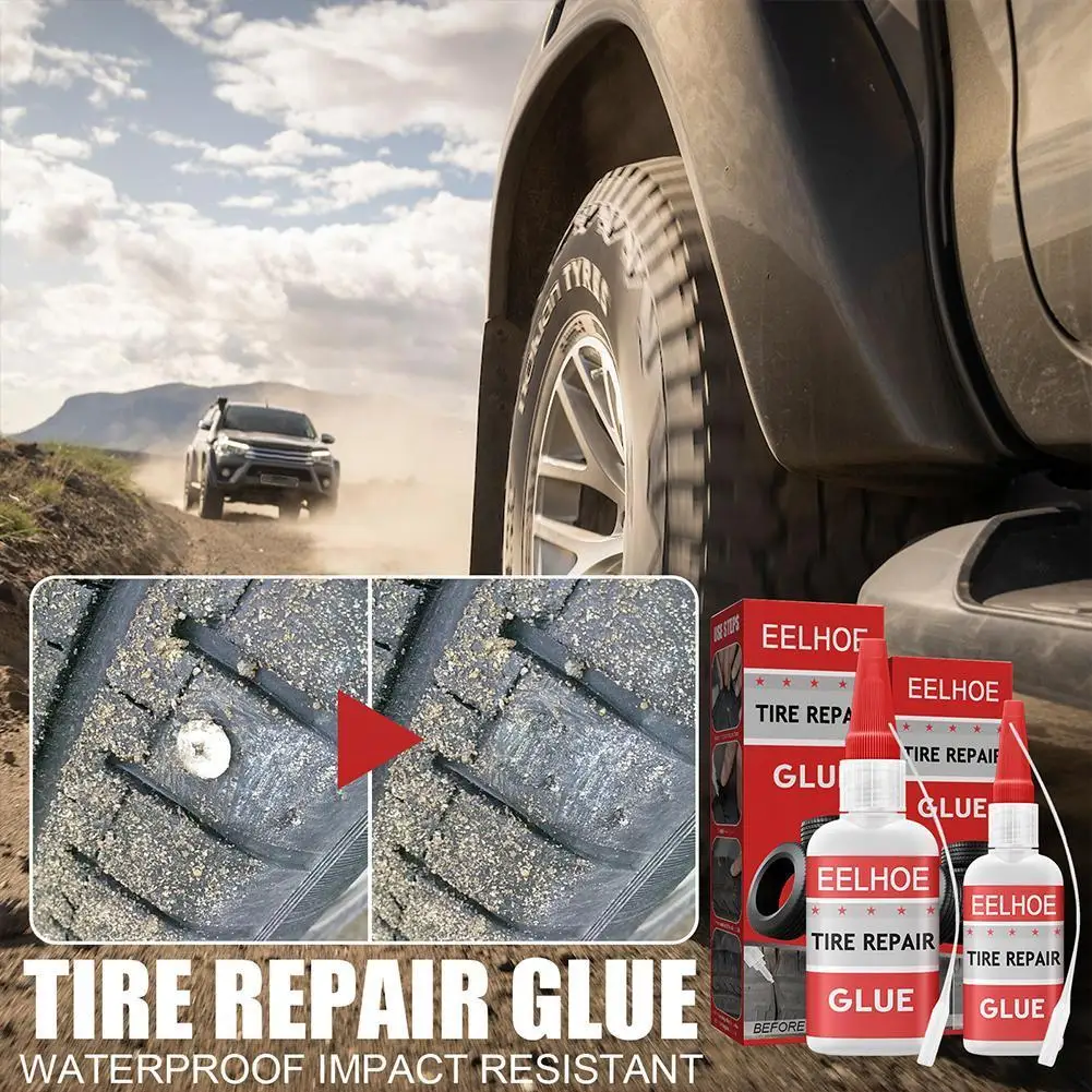 

Tire Repair Glue Bicycle Tire Repair Paste Car Metal Ceramic Glue Plastic Welding Strong Repair Glue Glue Sole Quick-drying U5I7