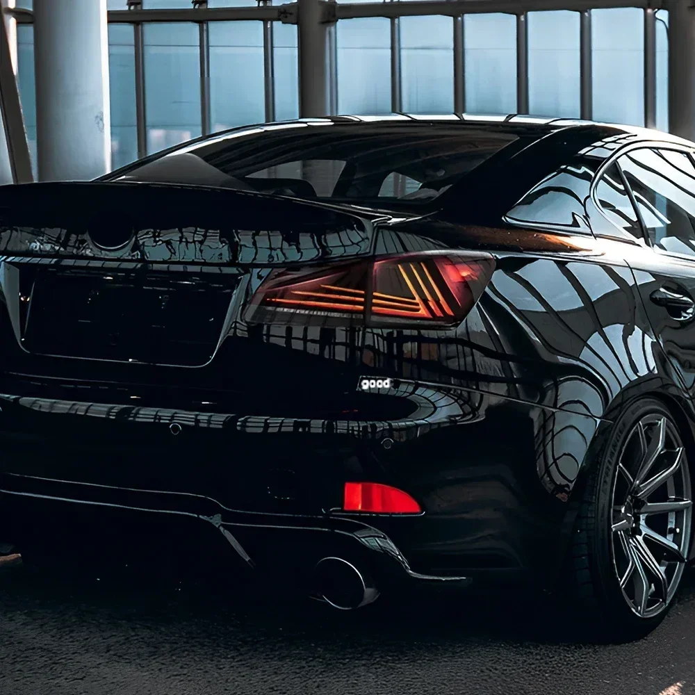 Фото Для Lexus IS250 IS250C IS300 IS350 IS300H 2006-2012 авто задний фонарь в сборе светодиодный динамический поворот автомобильные задние фонари аксессуары №1