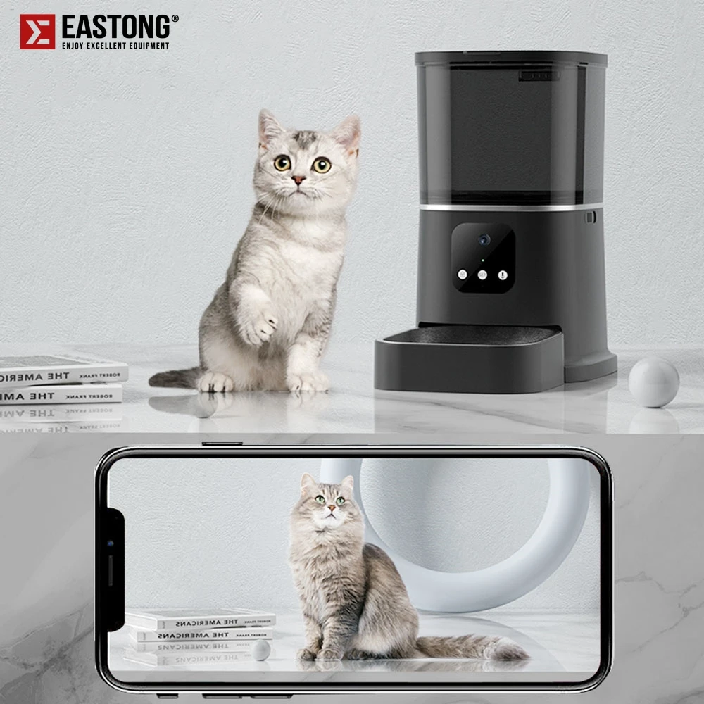 

New Video Camera 6L Feeder Timing Smart Automatic Pet Feeder for Cat Dogs WiFi Intelligent Dry Food Dispenser Voice Recorde Bowl