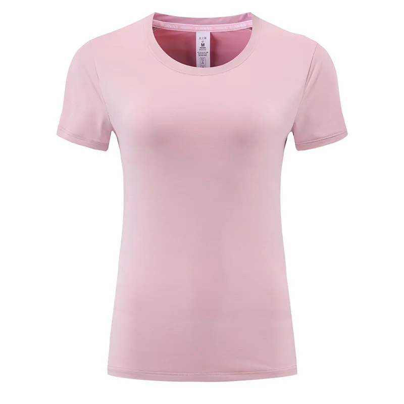 Yoga Run Clothes Breathable Sport Quick Dry Women Workout Shirts Traning Gym Blouse Outdoor Active Slim Short Sleeves