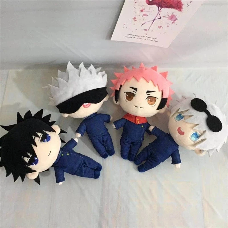 

Jujutsu Kaisen Gojo Satoru Plush Yuji Itadori Fushiguro Megumi Soft Stuffed Toys Dolls Plushie Gift 20cm