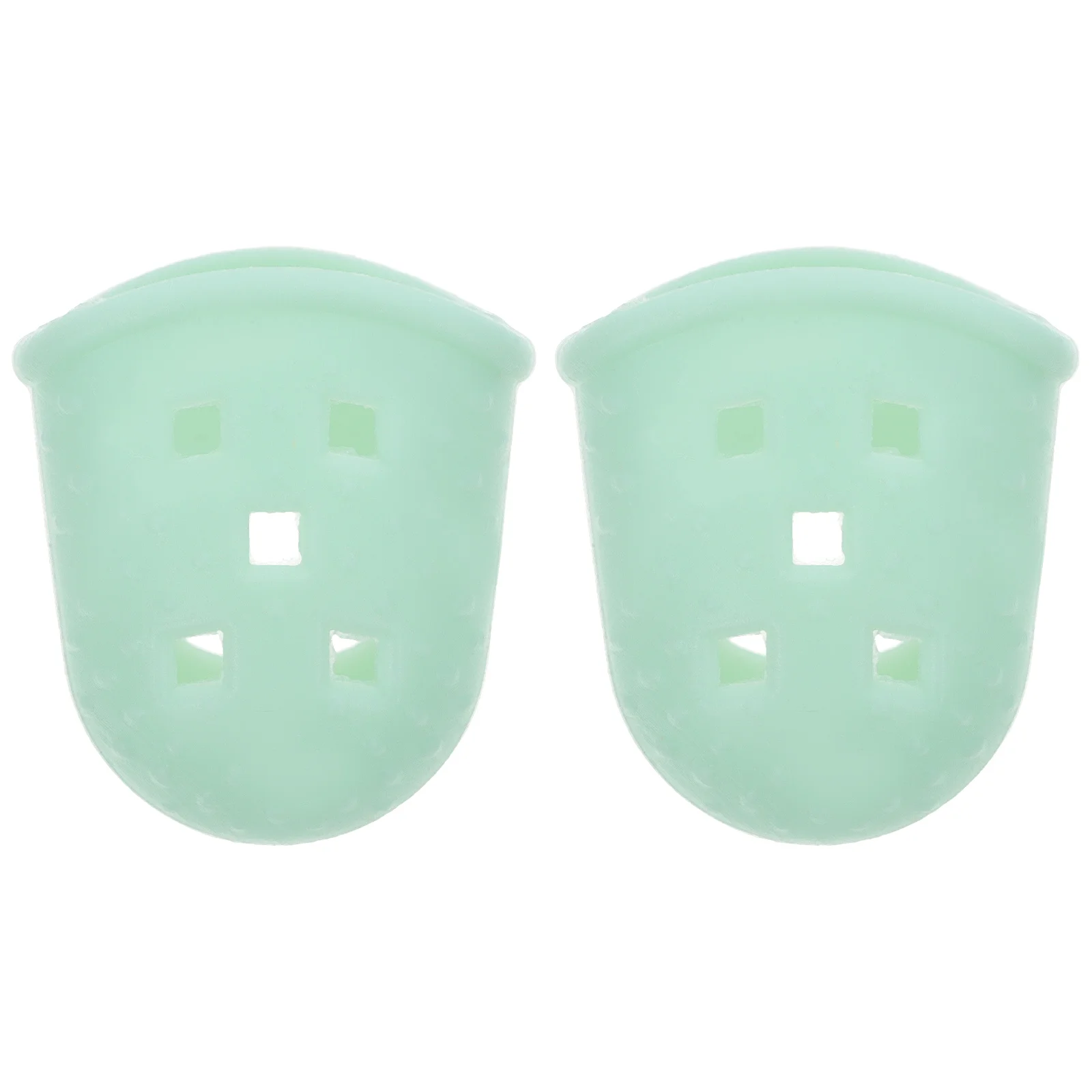 

2 Pcs Finger Cot Kalimba Practice Supplies Thumb Protective Covers Silicone Fingertip Caps Silica Gel Child Sleeves Anti-pain