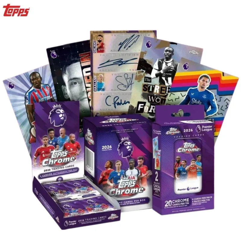 Фото Оригинальные коллекционные карточки Topps Chrome Series 2025-26 по футболу: Премьер-лига и Лига чемпионов УЕФА с автографами. №1