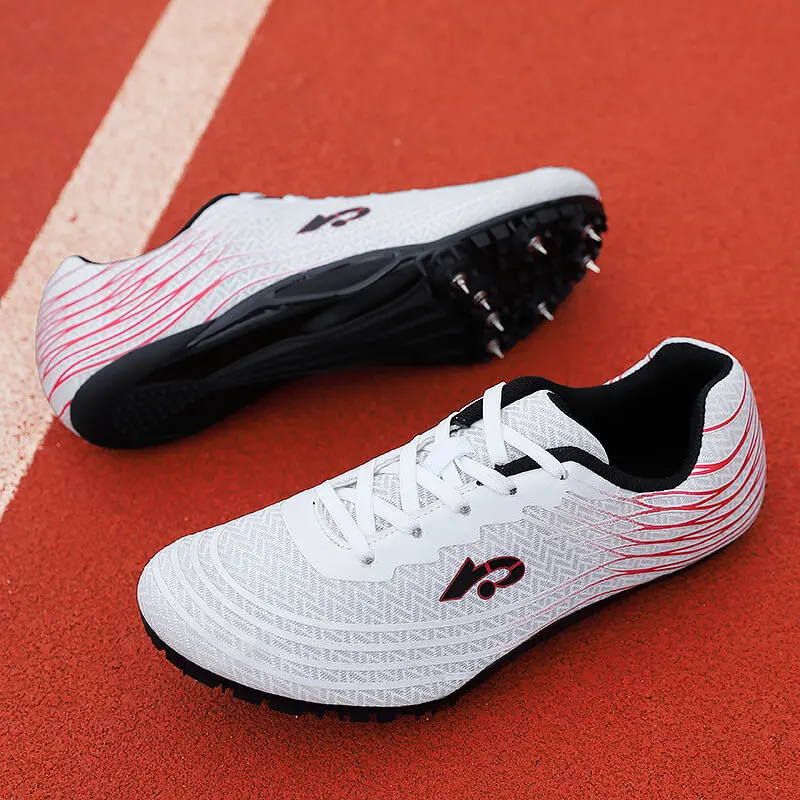 Men Track and Field Shoes Track Spike Running Sprint Shoes Lightweight Soft Professional Training Shoes Athletic Shoes