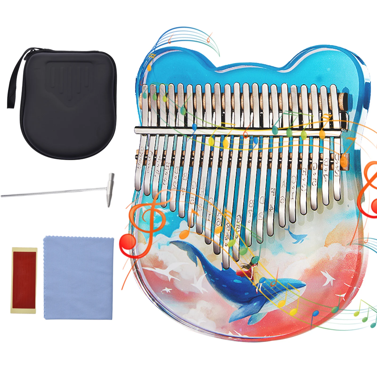 

Kalimba Thumb Piano 17 Keys Portable Finger Piano Mahogany Thumb Piano Mbira Musical Instrument Africa Finger Piano