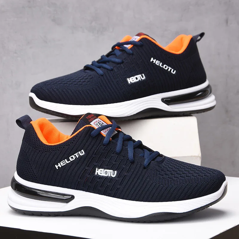 

Men Sneakers For Male Running Knit Casual Walking Shoes Breathable Trendy Original Shock Absorption Male Tennis Shoe