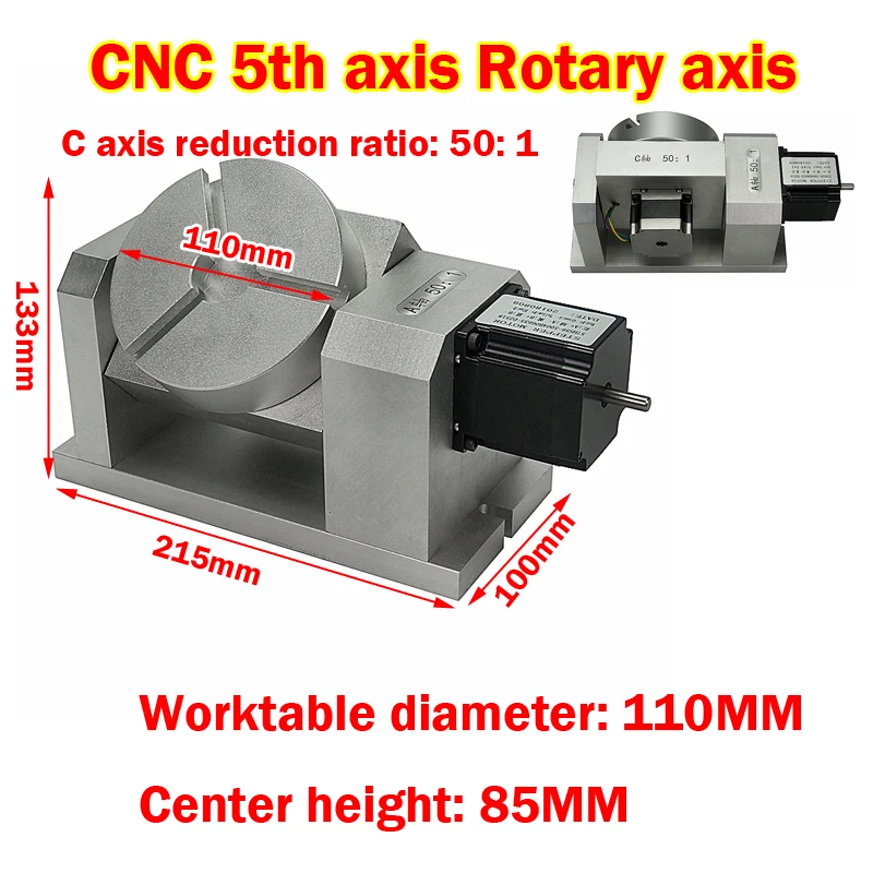 

ЧПУ 5-я вращающаяся ось для фрезерного станка для гравировки по дереву «сделай сам», разделительная головка, редукционная гармоническая коробка передач, 3 захвата, двигатели Name23
