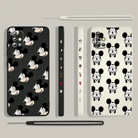 mickey mouse cool for samsung galaxy a73 a53 a33 a52 a32 a22 a71 a51 a21s a03s a50 4g 5g liquid left rope phone case cover capa