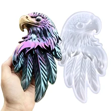 DIY Hawk Silicone Mould Crystal Resin Epoxy Casting Mold Handmade Feather Eagle Home Decoration Craft Making Tools 