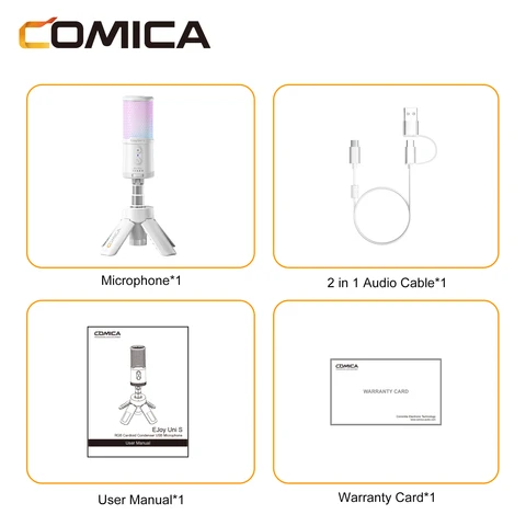 Comica EJoy Uni S RGB кардиоидный USB-микрофон