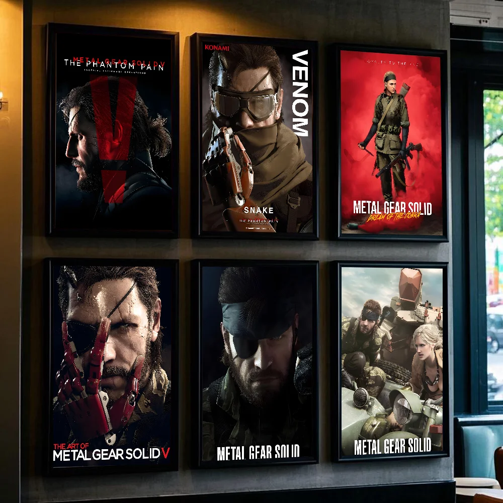 M-Metal Gear Solid Series Art Poster HD арт липкая стена водонепроницаемый дом гостиная спальня