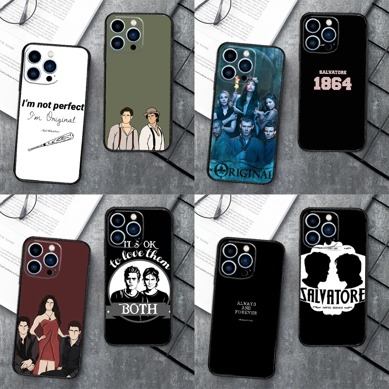 Чехол с дневниками вампира для iPhone 13 14 Pro Max 12 Mini 11 X XS XR 7 8 Plus SE 2020 мягкий чехол -