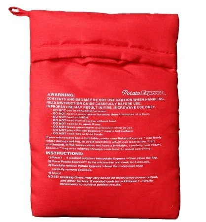 

Мешок для микроволновой печи для запеченного картофеля, многоразовый мешок и картофелеварка для идеального картофеля в течение 4-х минут — быстрый и простой кухонный гаджет