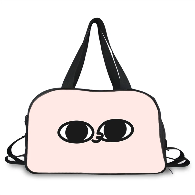 cute cartoon Ketnipz 3D printing fashion trend portable large capacity multi-function messenger bag travel bag