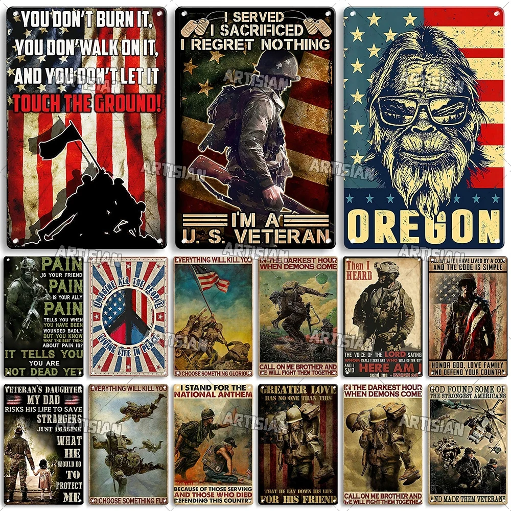 

Армейская армейская металлическая пластина солдат оловянный постер патриотизм война декоративная табличка Настенный декор гараж Бар Паб ...