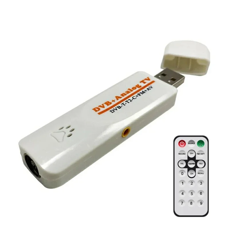 Фото Цифровой DVB t2 PVR Аналоговый USB-телевизор-тюнер Dongle PAL/NTSC/SECAM с антенной Дистанционный HDTV-приемник для DVB-T2/DVB-C/FM/DVB/AV №2
