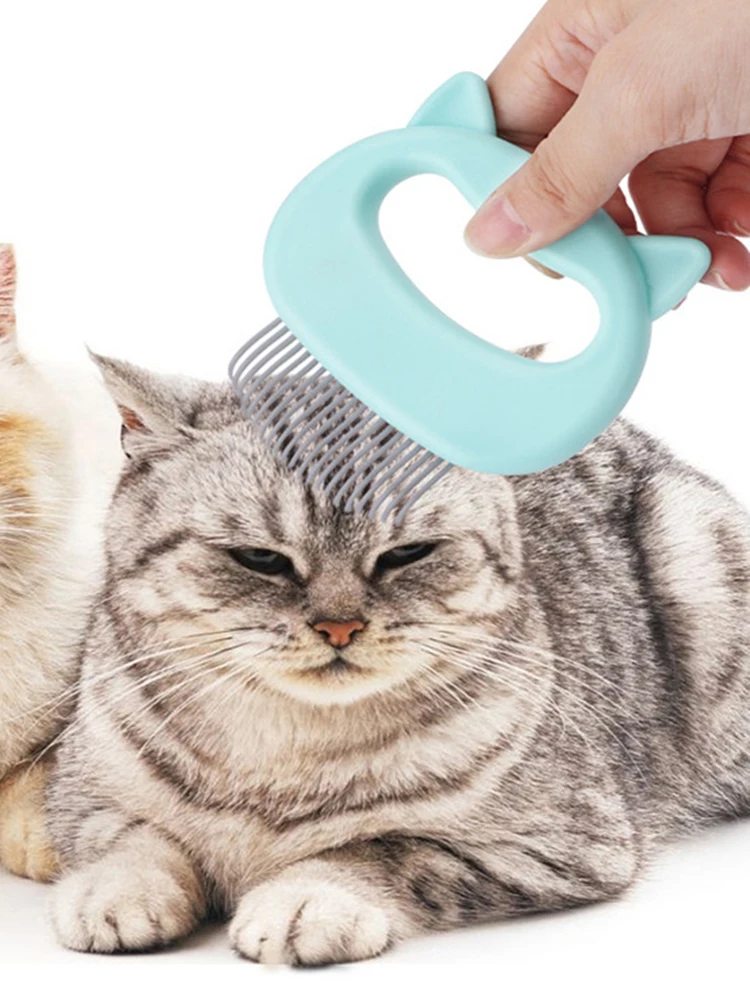 

Pet Dog Cat Combs Hair Remover Brush Pet Grooming Tools Dog Massage Comb Brush Cute Handle Remove Loose Hairs Pet Cat Supplies