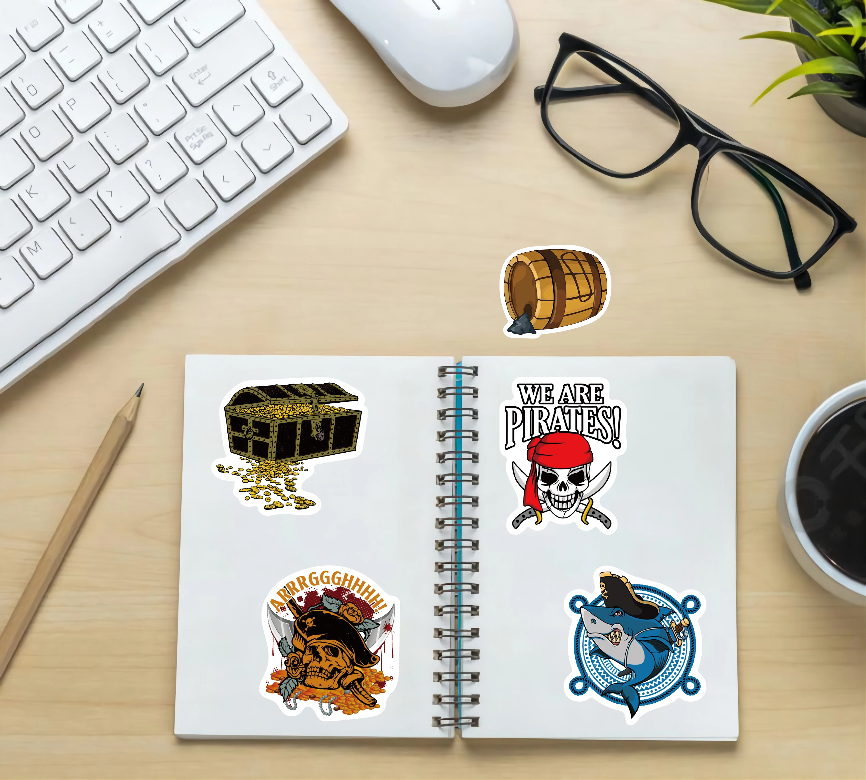 Рисунок 6 - пиратские граффити Мультяшные наклейки