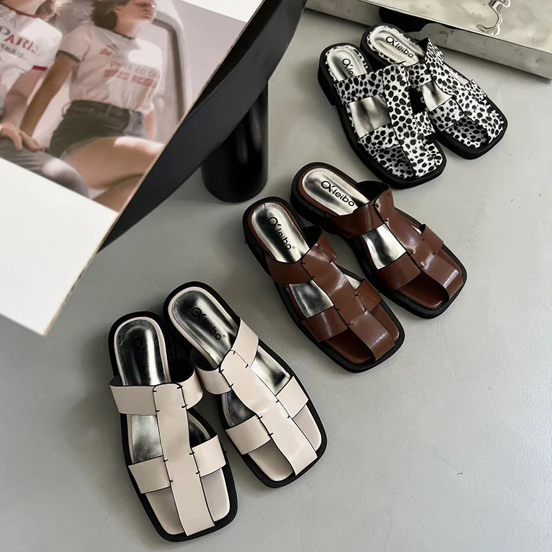 

Шлепанцы женские в римском стиле, сланцы, пляжные сандалии, плоская подошва, повседневные, летняя модель, 2022