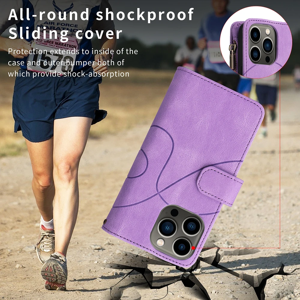 Cases For Nokia G50 G21 G11 C10 C20 X20 X10 G20 G10 Nokia 2.4 3.4 5.4 Zipper Wallet Card Anti-Knock Phone Cover Case Coque Etui