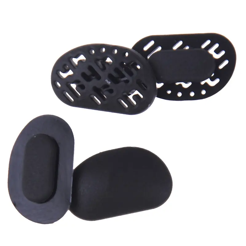 

4pcs/lot Anti-Slip Black Silicone Sunglasses Soft Nose Pads Hollow Out Breathable Comfortable Glasses Nose Pads 2 Styles