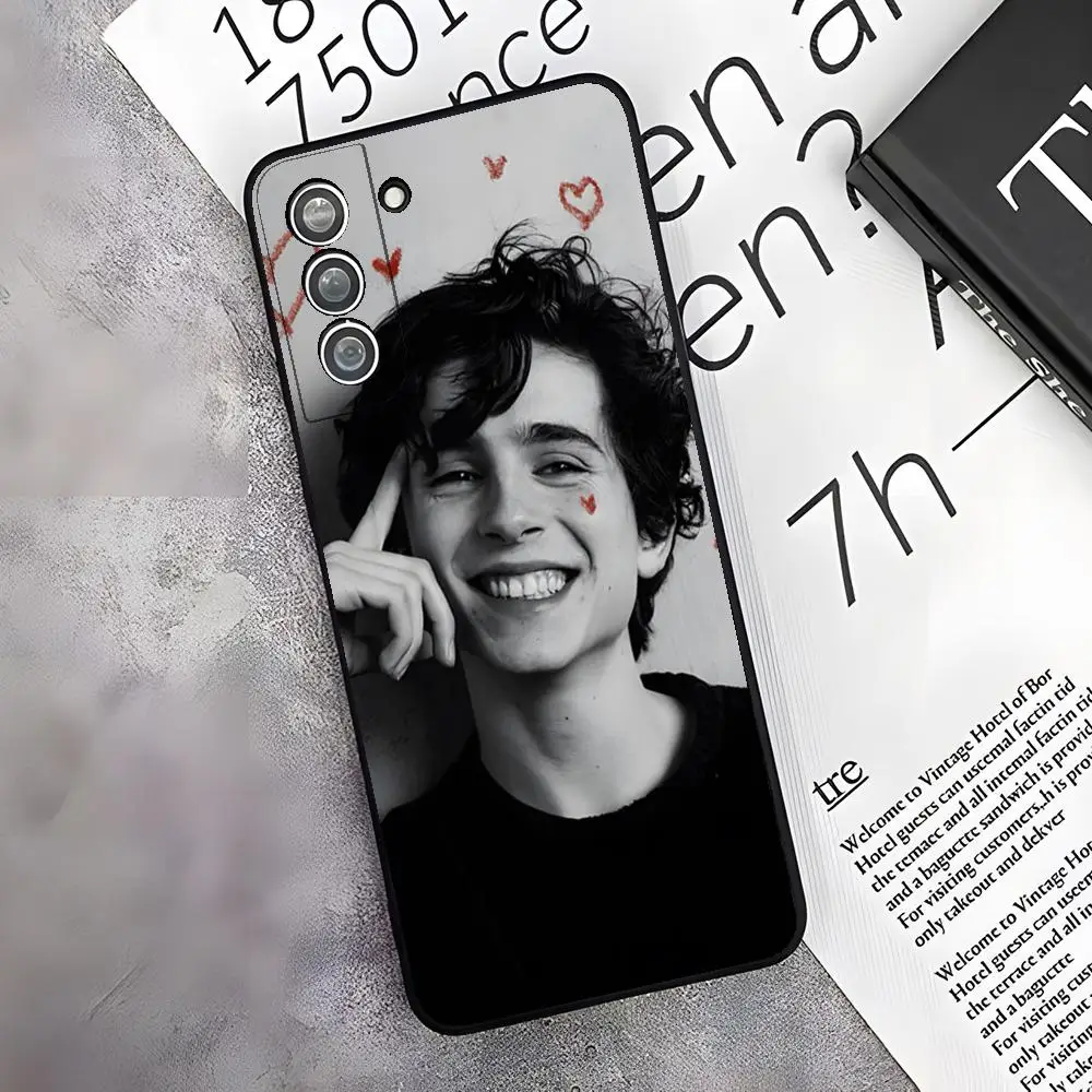 Фото Чехол для телефона T-Timothée H-Hal Chalamet для Samsung S26 S25 Edge S24 S23 S22 S21 S20 Ultra Plus Fe Galaxy A37 A17 A57 №1