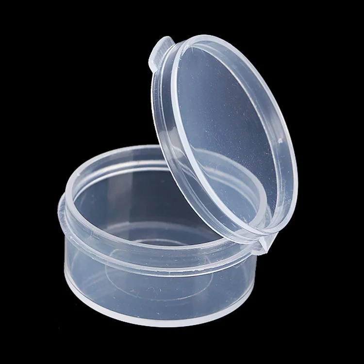 

10Pcs 5g Plastic Cosmetic Jar Empty Clear Case with Snap Lids Portable Storage Box Makeup Sample Bottle Pot Cosmetic Containers