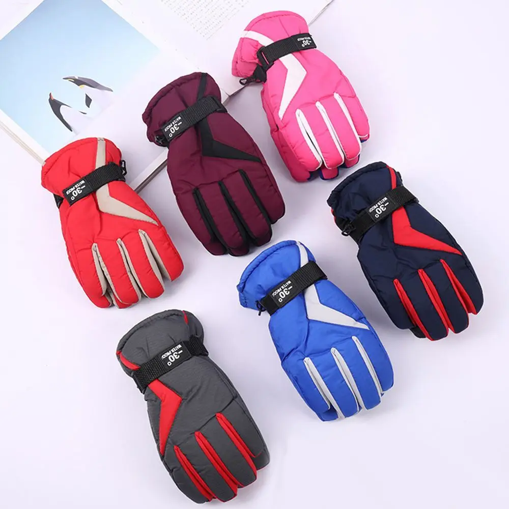 

Men Women Kids Ski Gloves Snow Mittens Waterproof Skiing Windproof for Aged 8 to14 Years Winter Warm Snowboarding Gloves