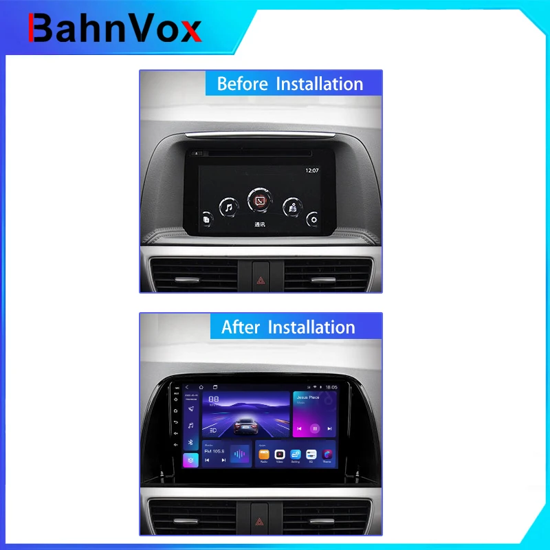 9-дюймовая рамка для автомобильной магнитолы Android для MAZDA CX5 CX-5 2013-2016, 2DIN, GPS, панель-адаптер, проводной адаптер, кабельный комплект (art.: 3920dae352ec0) - 3920dae352ec0