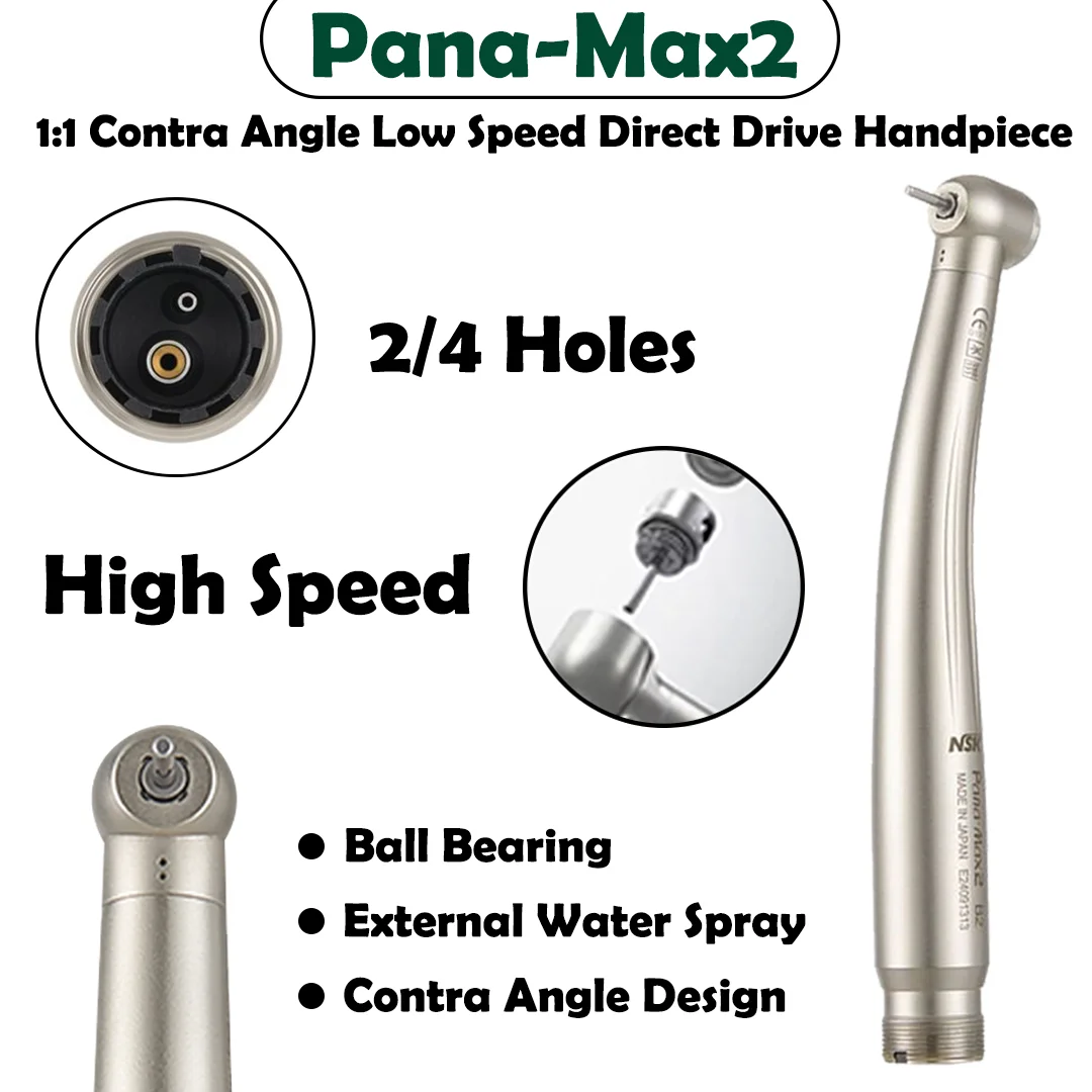 NSK Pana-Max2 Кнопочный высокоскоростной наконечник для стоматологической турбины B2 M4