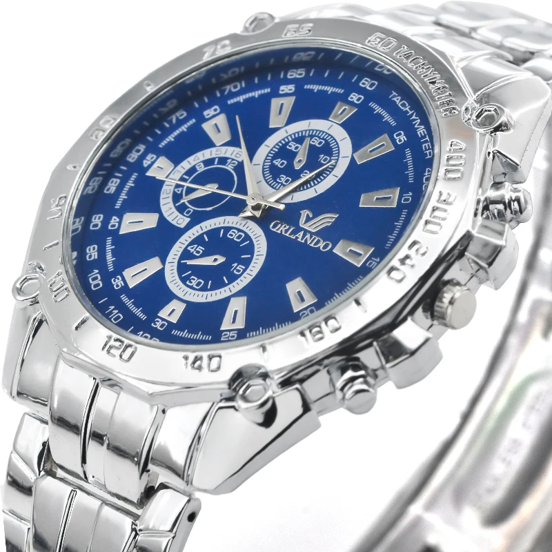 Часы наручные мужские из нержавеющей стали модные брендовые Роскошные