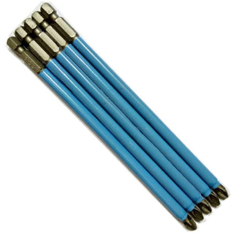 

5Pcs 1/4inch Hex Shank PH2 Magnetic Non-Slip Extra Long 127mm Screwdriver Bit Set Cross Head Hand Tools