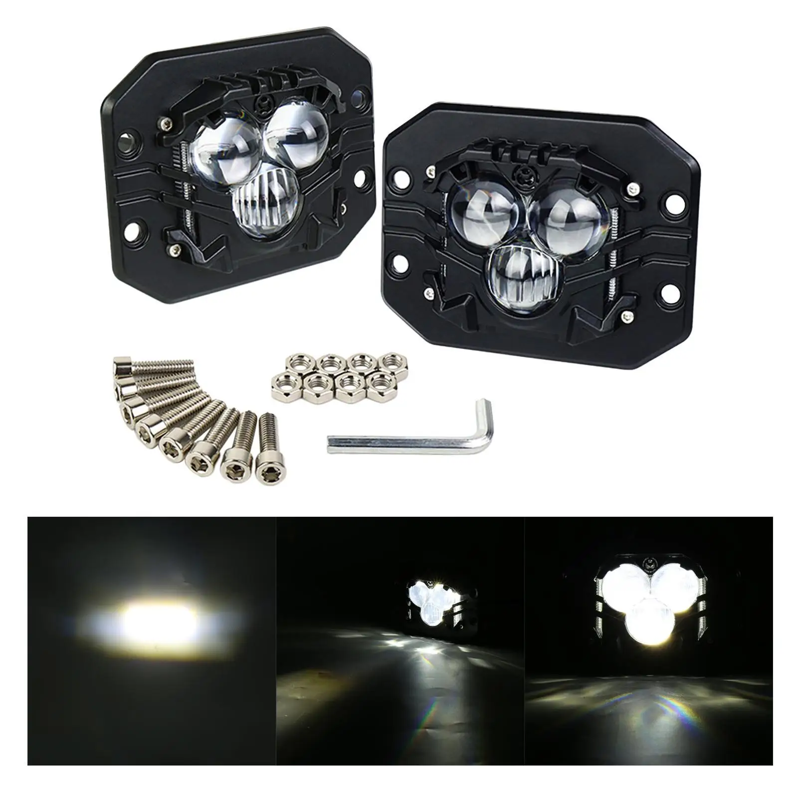 Автомобильный светильник универсальный IP67 водонепроницаемый 6070K