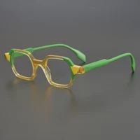 Zerosun Fashion Eyeglasses Frame Male Women Colorful Glasses Men Small Square Spectacles for Prescription Myopia/reading Lens