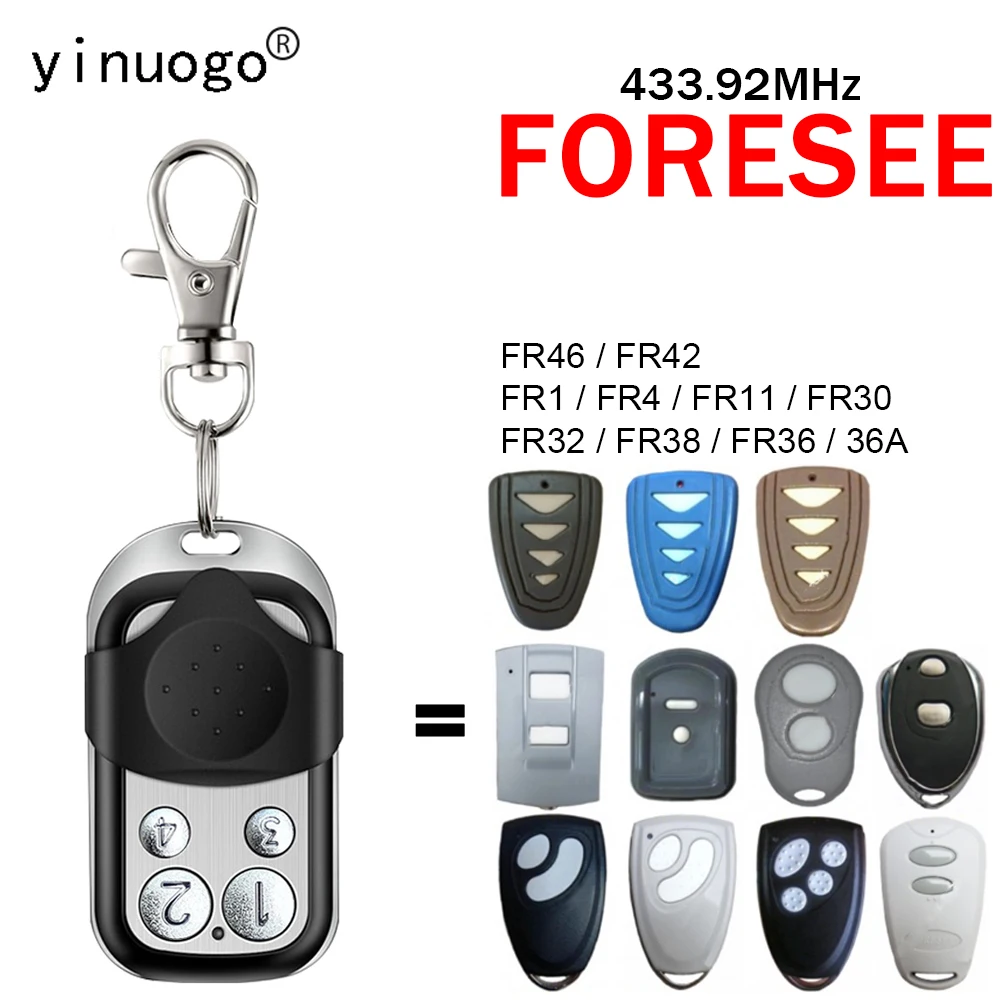 

Для FORESEE FR32 FR38 FR36 36A FR46 FR42 FR1 FR4 FR11 FR30 открывалка ворот пульт дистанционного управления гараж 433,92 мГц передатчик с плавающим кодом
