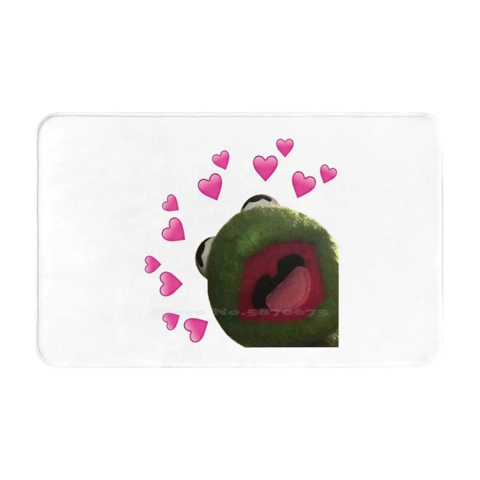 Дверной коврик в форме сердца подставка для ног домашний мемы виде лягушки мем