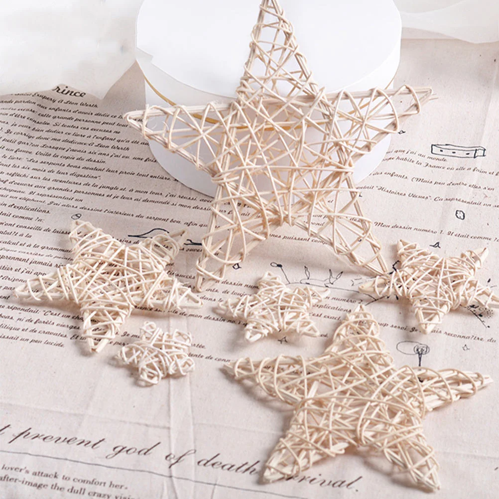 

2Pcs Rattan Wedding Decoration Accessories Wreath Branch DIY Decor Beige