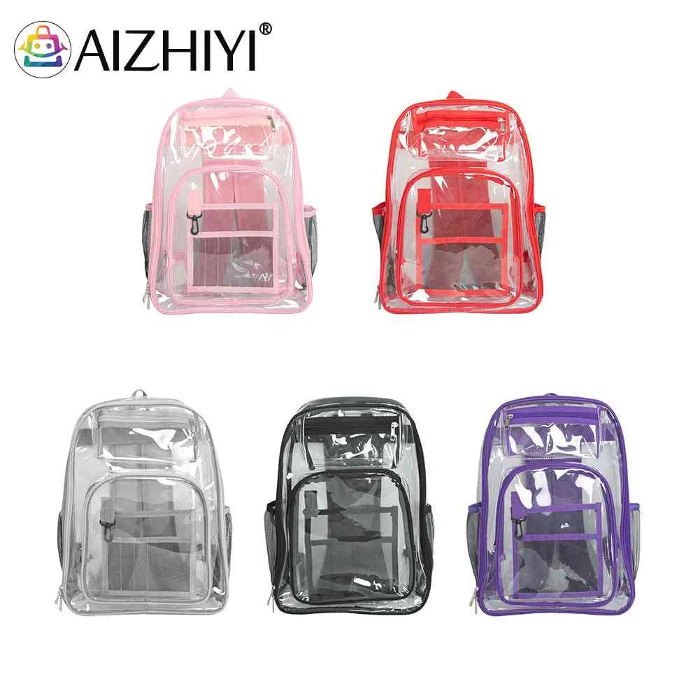 

Clear Backpack Student College Girl PVC Transparent Large Capacity Book Bag