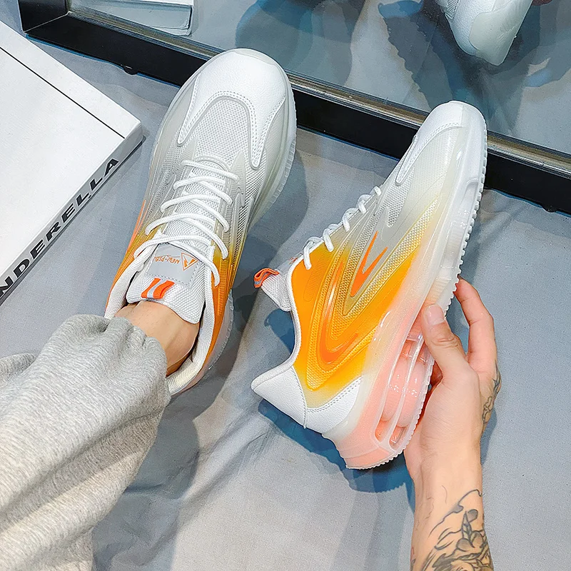 Men Walking Shoes Platform White Casual Sports Shoes Comfortable Athletic Trendy male Sneakers