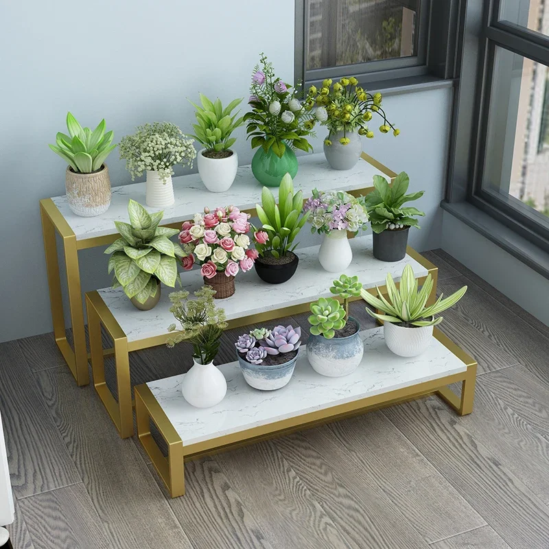 

Роскошная металлическая подставка для растений, регулируемый фон, цветы, подставка для растений для внутреннего дворика, мебельная мебель для балкона
