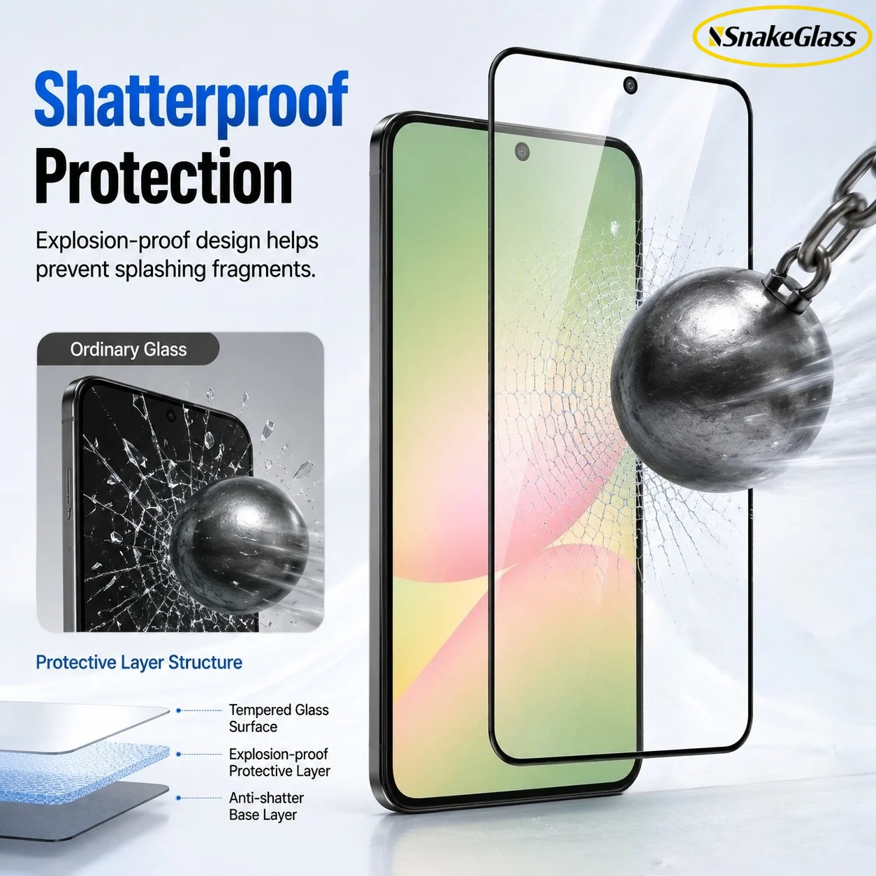 Фото Защитная пленка из закаленного стекла HD, 3 шт., для Samsung Galaxy S26+ S25Ultra S24 S23 S22 S21 S20 S10 S9 S8+ S7EDGE, устойчивая к царапинам №2