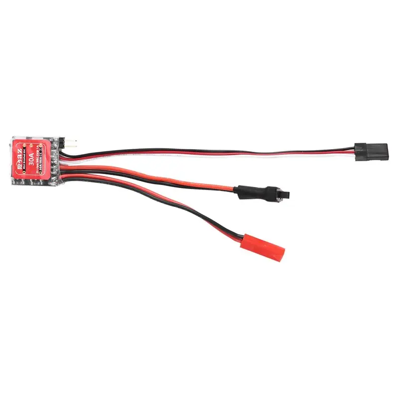Фото A49K-2X Micro-ESC 30A, электронный регулятор скорости для коллекторных двигателей, 2S 4-8В, для DIY миниатюрных радиоуправляемых моделей 1/16, 1/18, 1/24 (автомобили, лодки, танки), с разъемом JST №5
