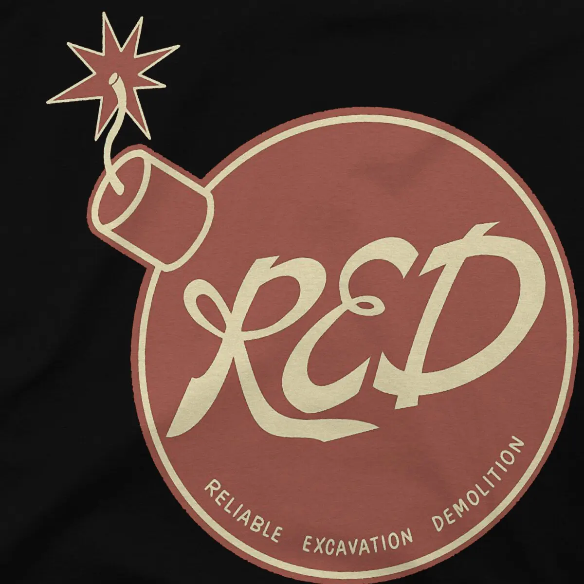 Футболка Red Bomb Мужская забавная чистый хлопок круглый вырез игровая командная