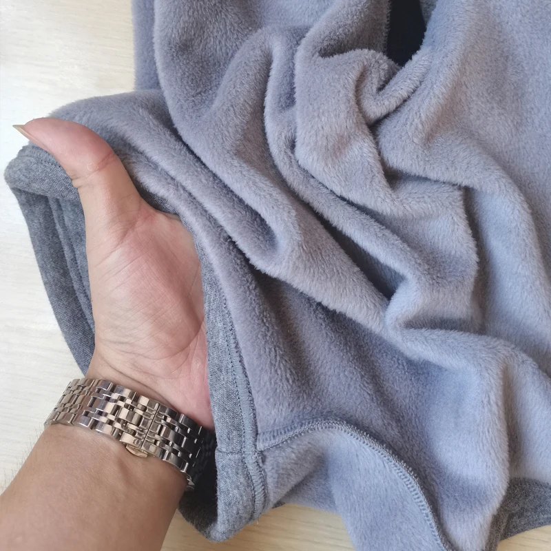 Winter Thermal Underwear Men's Boxers Fleece-lined Thick Plush Pants Extra Shorts Elderly Super Velvet