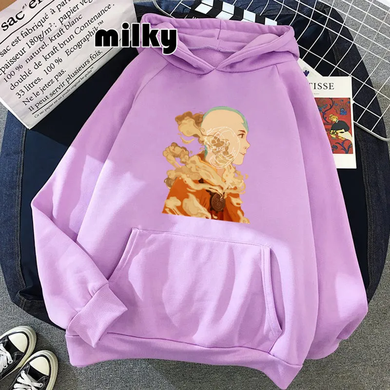 z kreskówki awatar ostatni władca powietrza bluzy damskie nadrukiem Ulzzang drukowane ponadgabarytowe Harajuku długim rękawem 2022.
