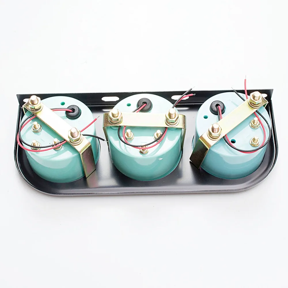 Манометр DRAGON 52 мм Автомобильный 3-в-1 вольтметр измеритель температуры воды и