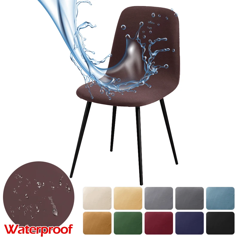 

Waterproof Chair Cover For Shell Chair Removable Armless Shell Seat Cover Banquet Home Hotel Slipcover Seat Case 1/2/4/6 Pcs